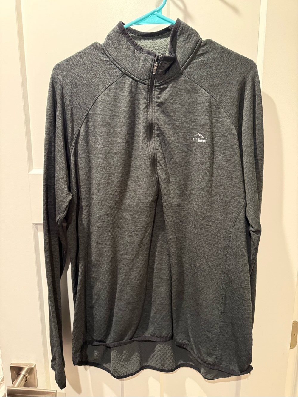 L.L. Bean Women’s Heather Charcoal Quarter-Zip Pullover